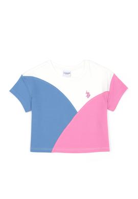 Kız Çocuk Menekşe Bisiklet Yaka Tişört - 50288441008