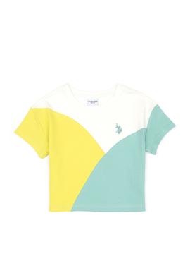 Kız Çocuk Mint Bisiklet Yaka Tişört - 50288441016