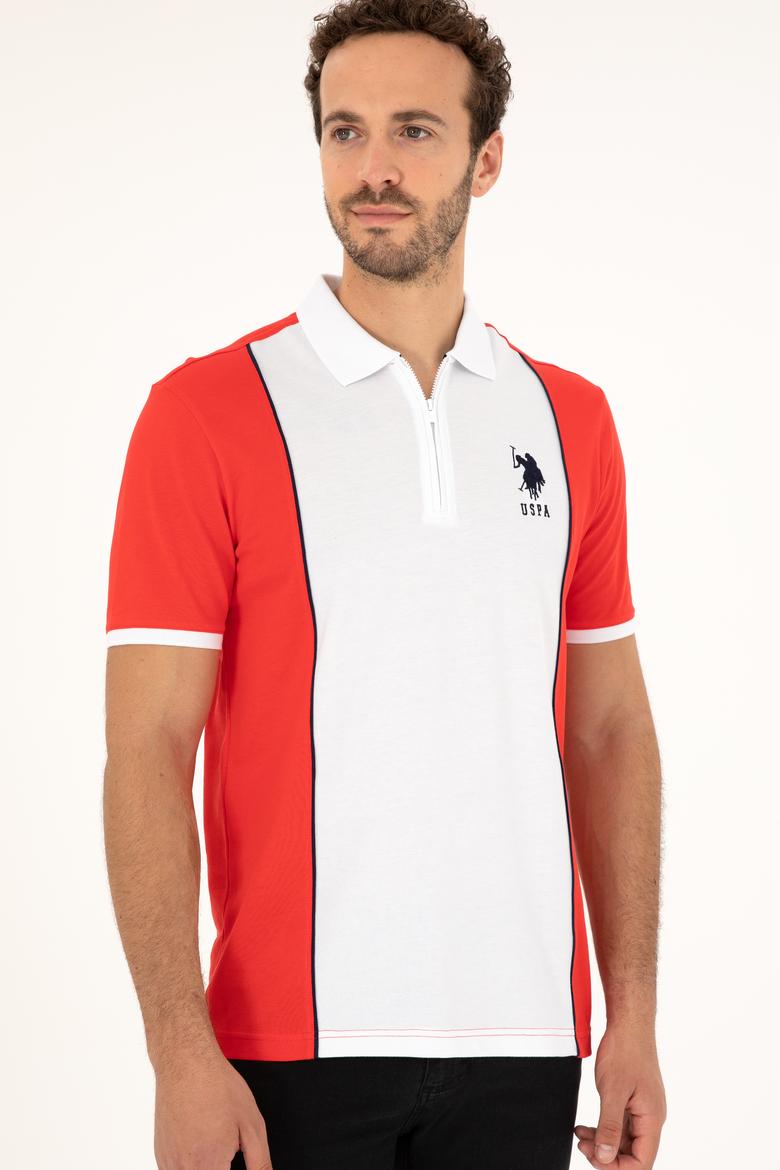 Erkek Regular Fit Polo Yaka Kırmızı Tişört - 50281945038