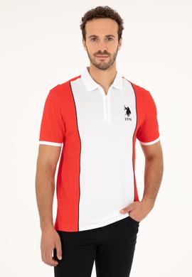 Erkek Regular Fit Polo Yaka Kırmızı Tişört - 50281945038