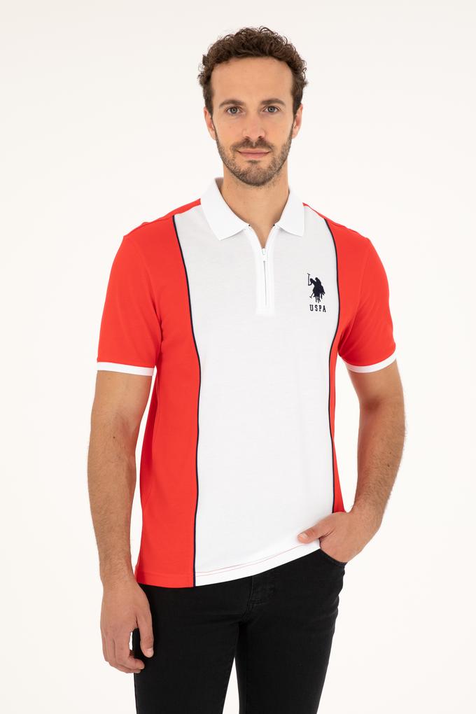 Erkek Regular Fit Polo Yaka Kırmızı Tişört