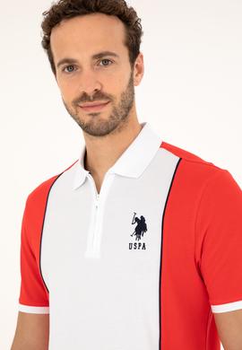 Erkek Regular Fit Polo Yaka Kırmızı Tişört - 50281945038