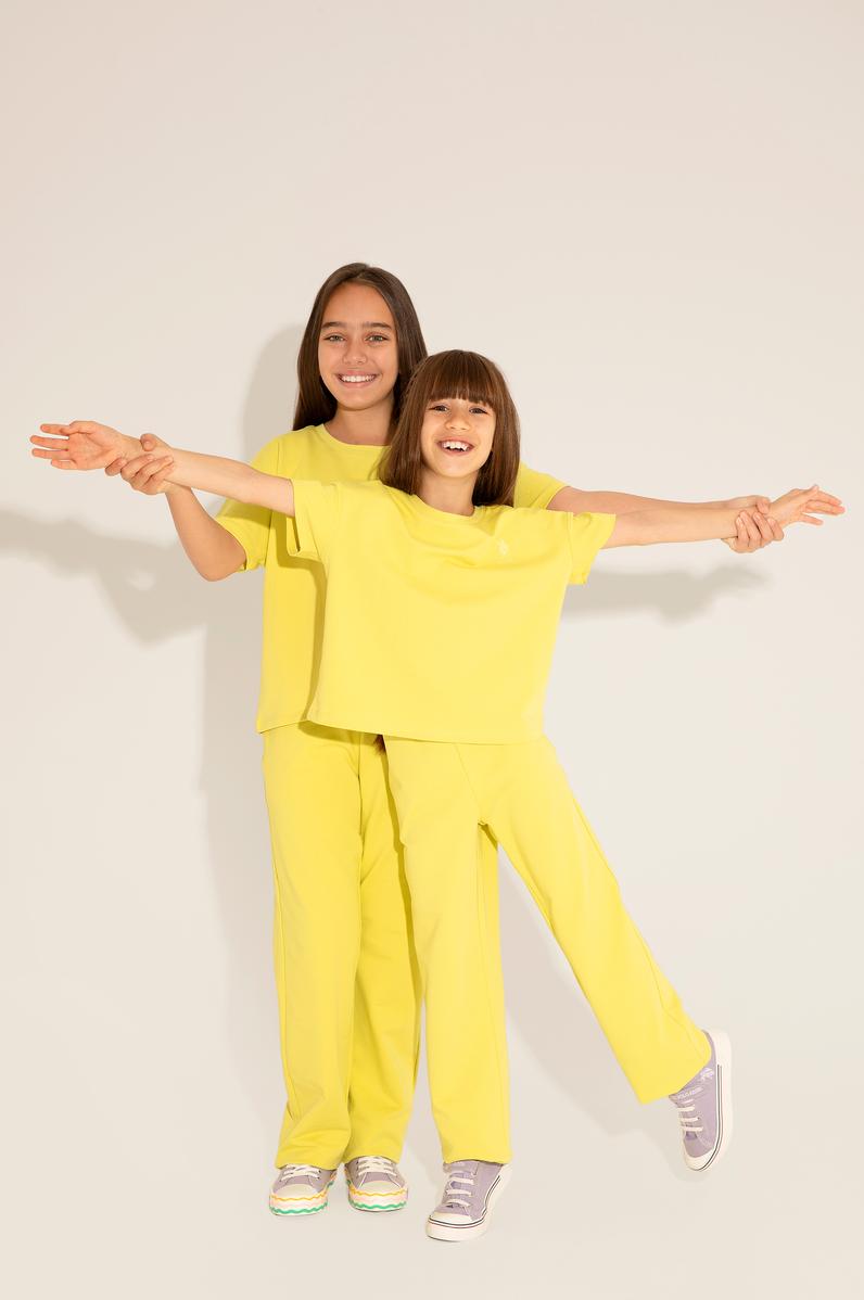 Kız Çocuk Fıstık Yeşili Eşofman Altı