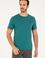 Erkek Regular Fit Bisiklet Yaka Koyu Yeşil Basic Tişört