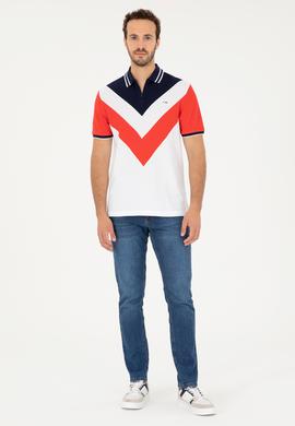 Erkek Regular Fit Polo Yaka Kırmızı Tişört - 50281563019