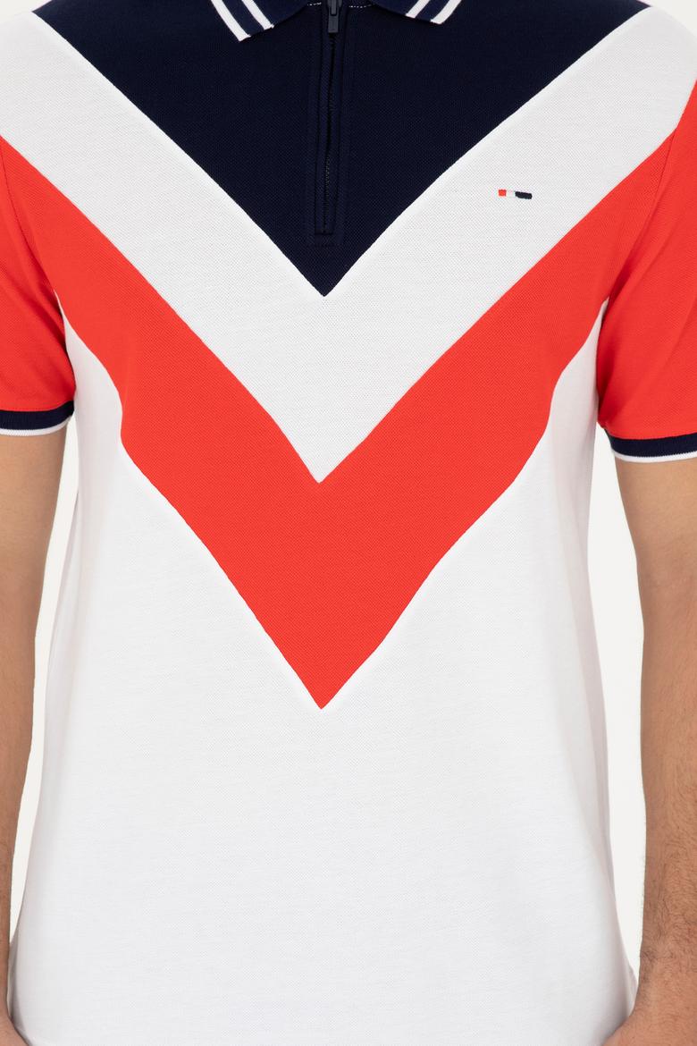 Erkek Regular Fit Polo Yaka Kırmızı Tişört - 50281563019