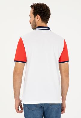 Erkek Regular Fit Polo Yaka Kırmızı Tişört - 50281563019