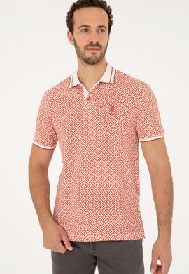Erkek Regular Fit Polo Yaka Pudra Tişört - 50281510059