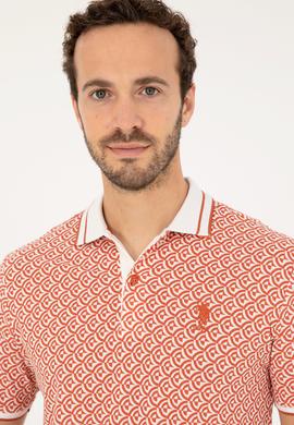 Erkek Regular Fit Polo Yaka Pudra Tişört - 50281510059