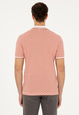 Erkek Regular Fit Polo Yaka Pudra Tişört - 50281510059