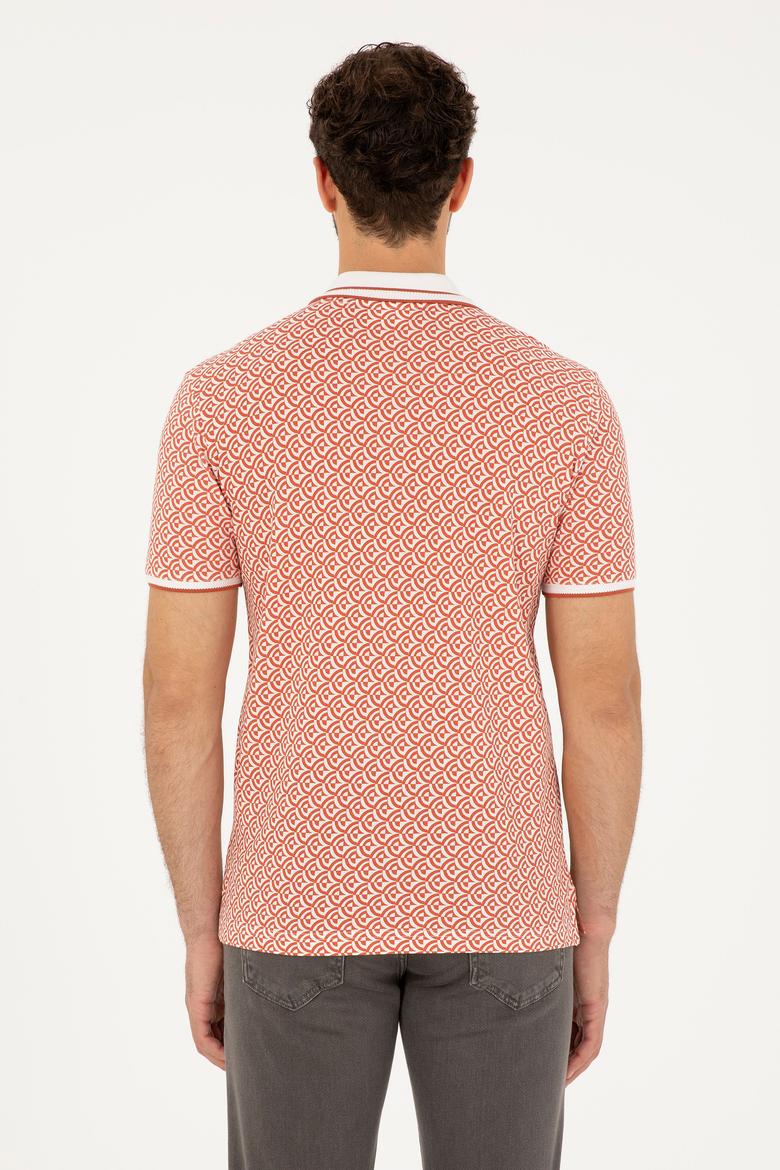 Erkek Regular Fit Polo Yaka Pudra Tişört - 50281510059