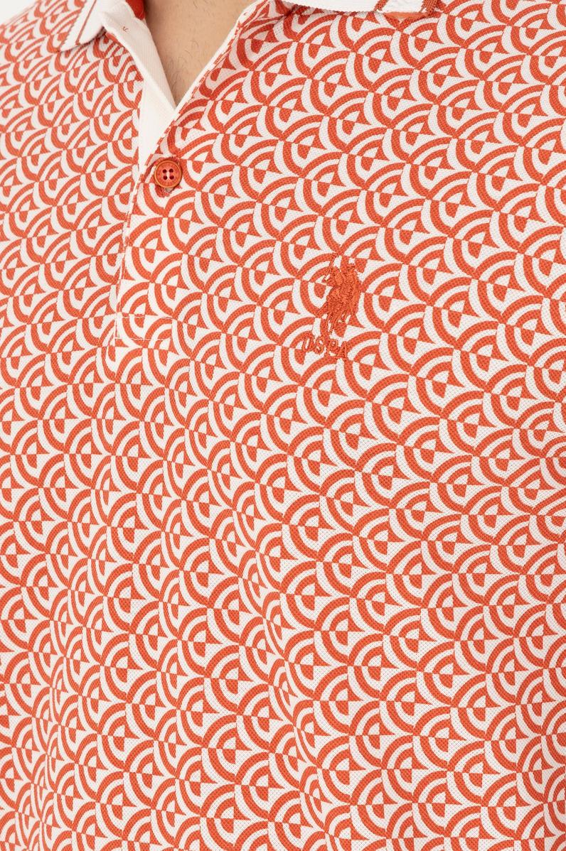 Erkek Regular Fit Polo Yaka Pudra Tişört