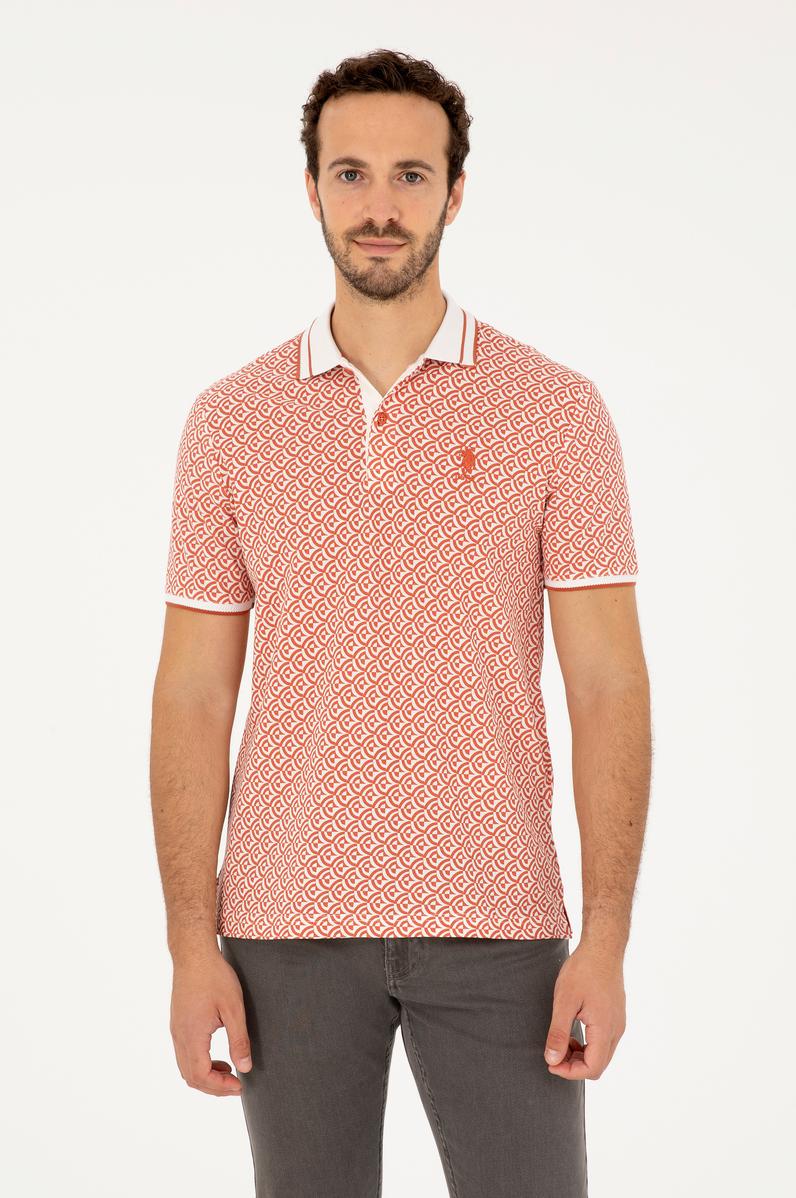 Erkek Regular Fit Polo Yaka Pudra Tişört