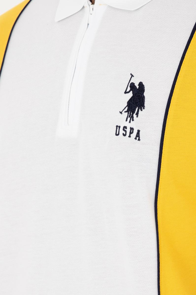 Erkek Regular Fit Polo Yaka Safran Tişört