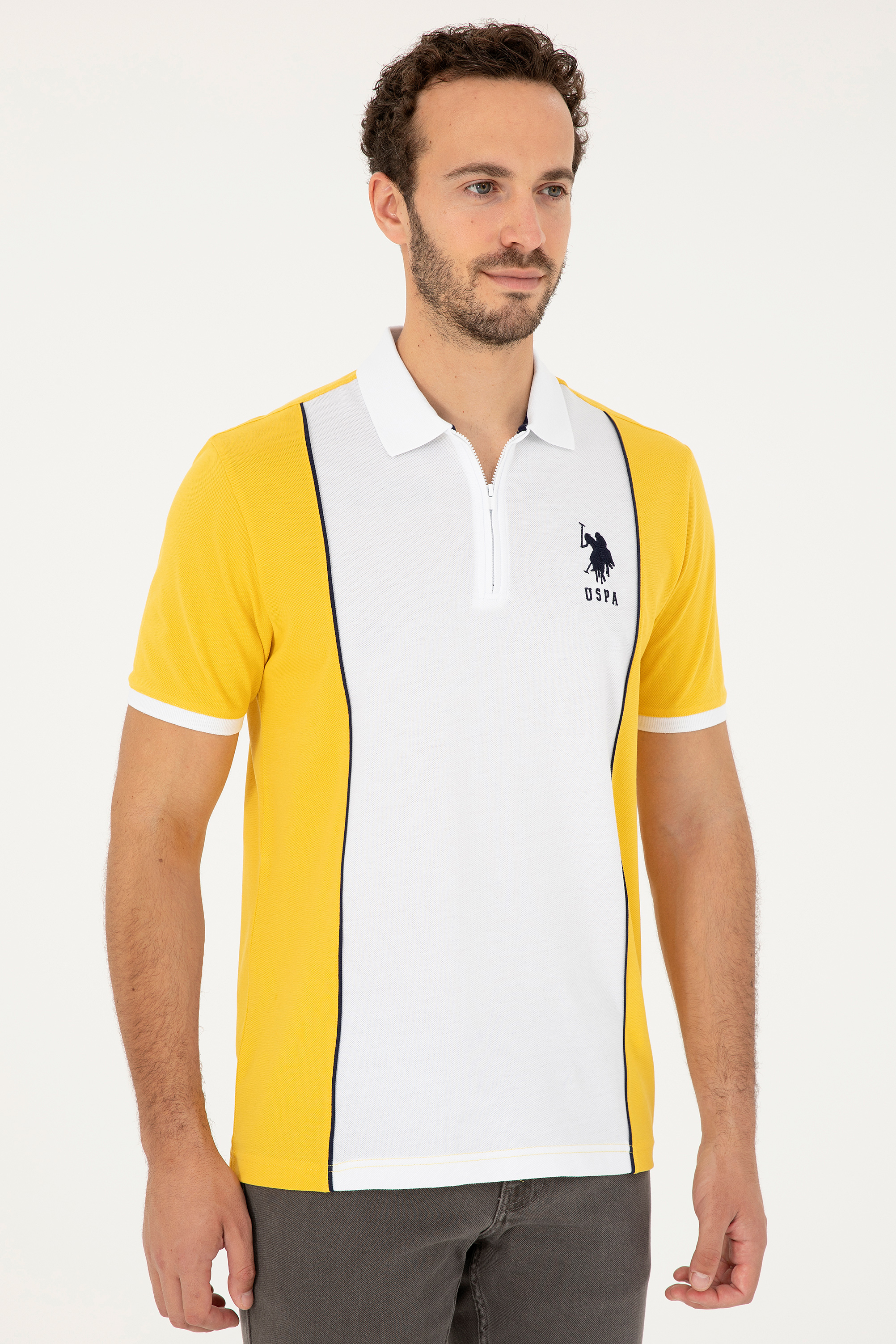 پولوشرت آستین کوتاه رگولار یقه پولو مردانه یو اس پولو | U.S. Polo Assn. - تصویر 3