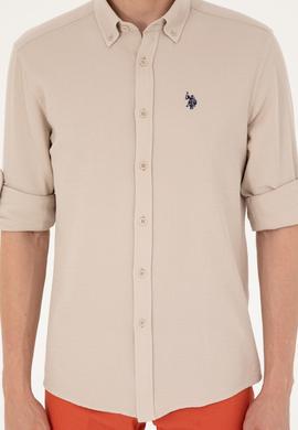 Erkek Taş Uzun Kollu Gömlek - 50288860017