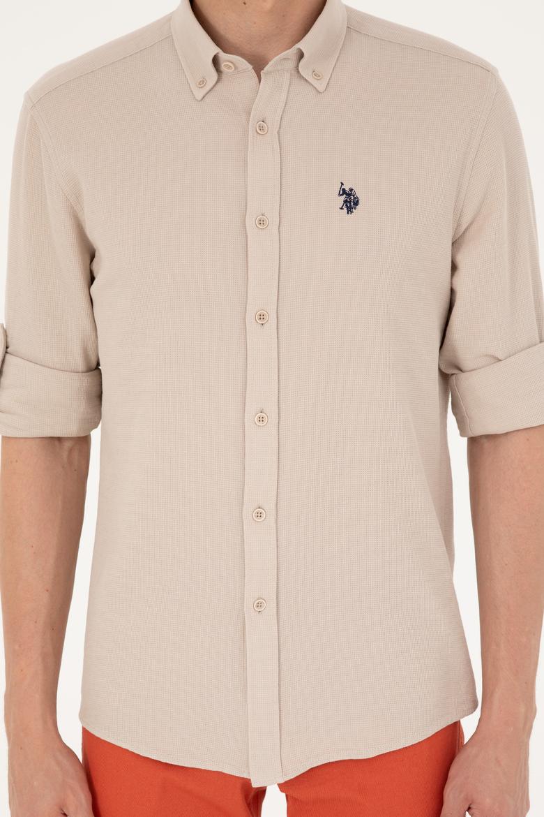 Erkek Taş Uzun Kollu Gömlek - 50288860017