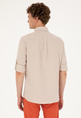 Erkek Taş Uzun Kollu Gömlek - 50288860017