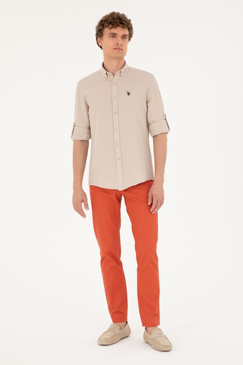 Erkek Taş Uzun Kollu Gömlek - 50288860017