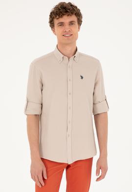 Erkek Taş Uzun Kollu Gömlek - 50288860017