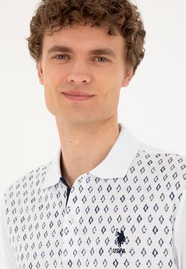 Erkek Regular Fit Polo Yaka Beyaz Tişört - 50288482006