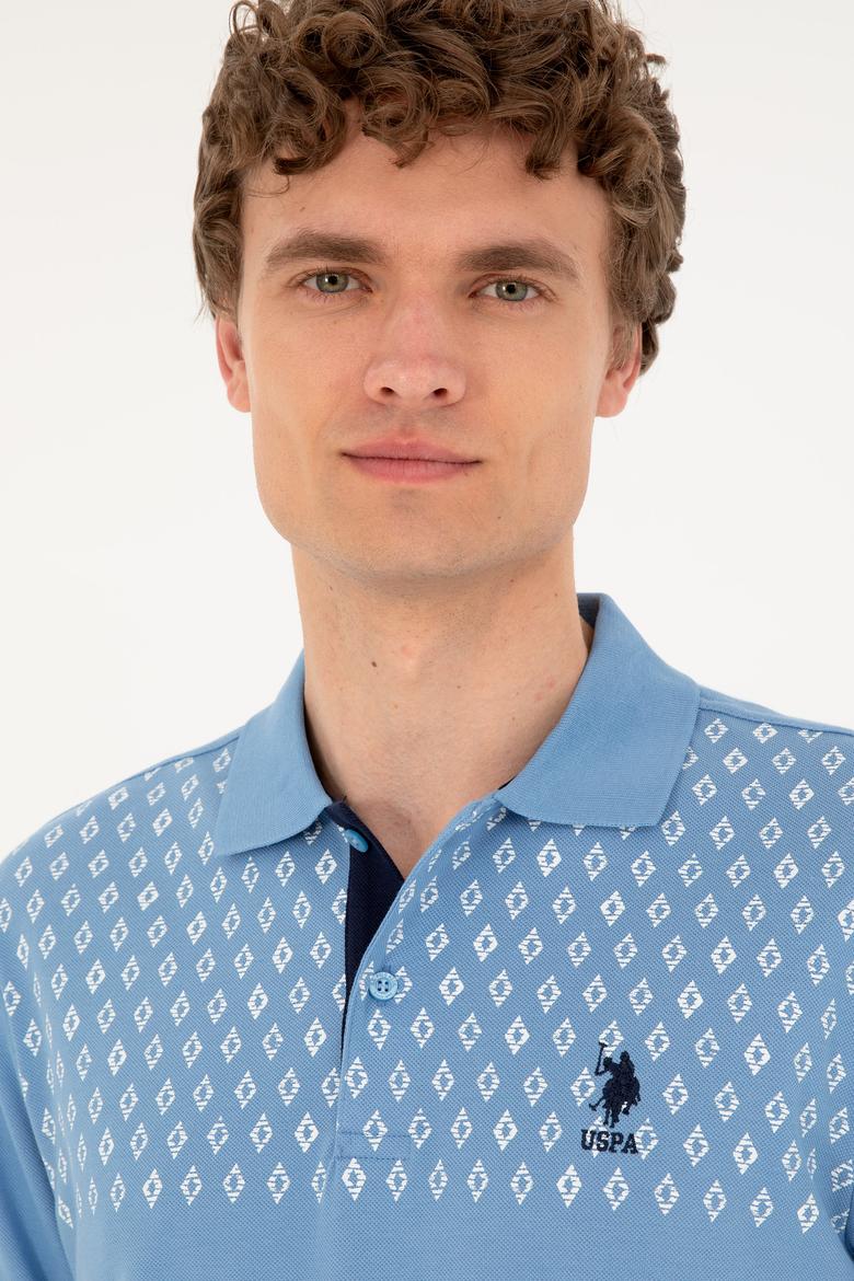 Erkek Regular Fit Polo Yaka Koyu Mavi Tişört - 50288482018