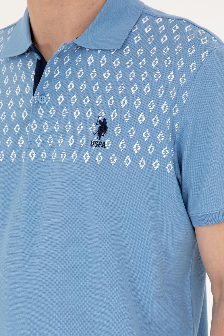 Erkek Regular Fit Polo Yaka Koyu Mavi Tişört - 50288482018