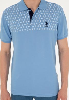 Erkek Regular Fit Polo Yaka Koyu Mavi Tişört - 50288482018