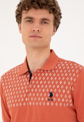 Erkek Regular Fit Polo Yaka Pudra Tişört - 50288482028