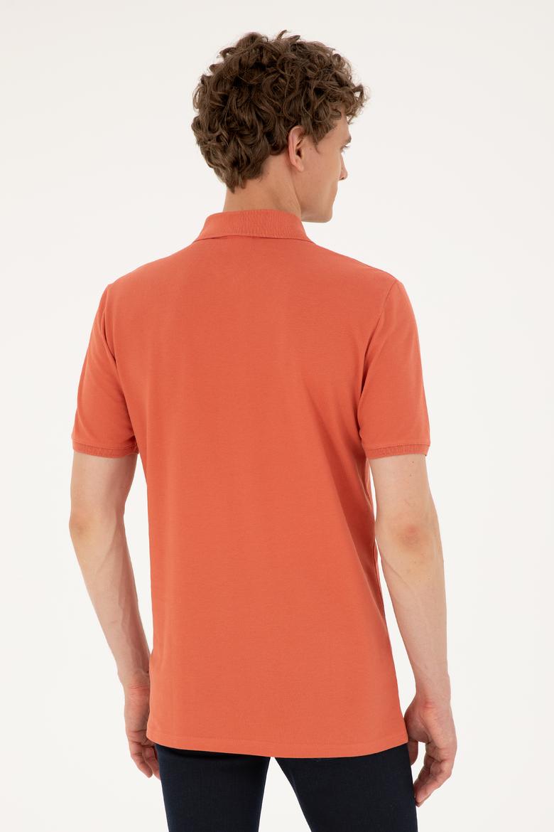 Erkek Regular Fit Polo Yaka Pudra Tişört - 50288482028