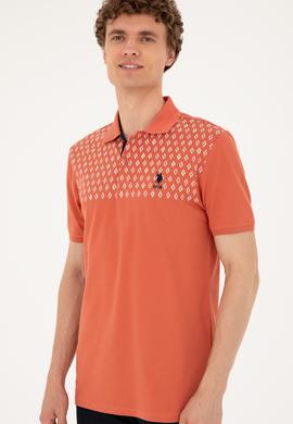 Erkek Regular Fit Polo Yaka Pudra Tişört - 50288482028