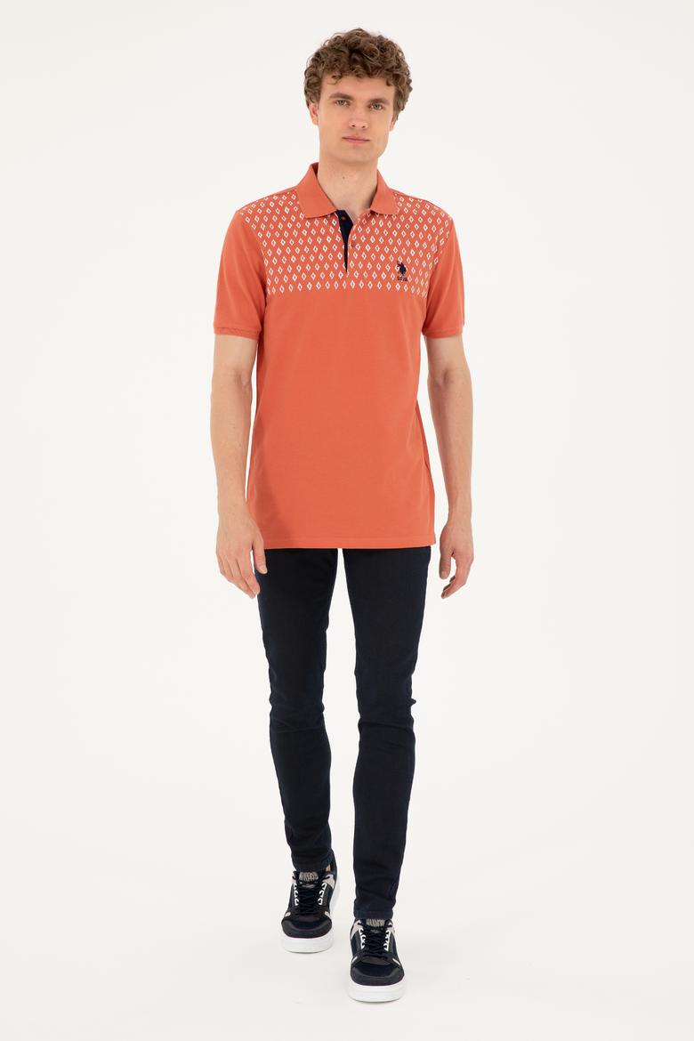 Erkek Regular Fit Polo Yaka Pudra Tişört - 50288482028