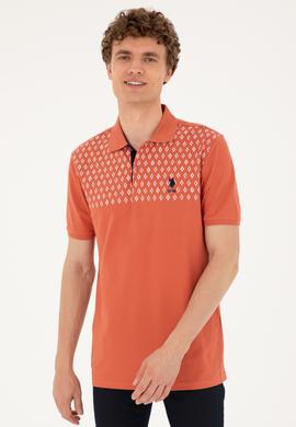 Erkek Regular Fit Polo Yaka Pudra Tişört - 50288482028