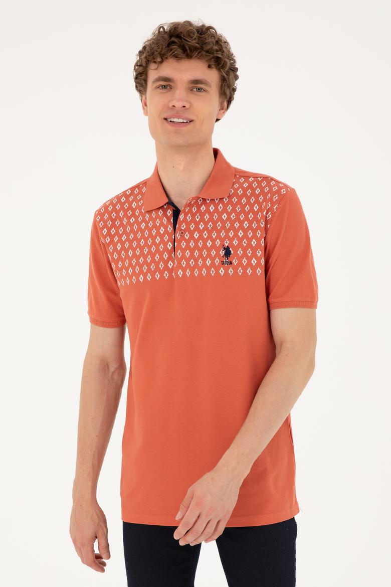 Erkek Regular Fit Polo Yaka Pudra Tişört