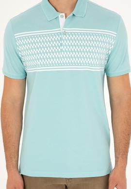 Erkek Su Yeşili Tişört - 50281927007