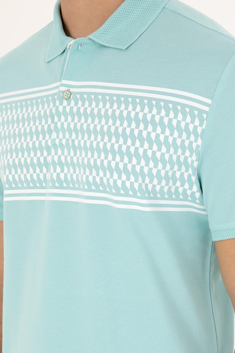 Erkek Su Yeşili Tişört