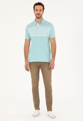 Erkek Su Yeşili Tişört - 50281927007