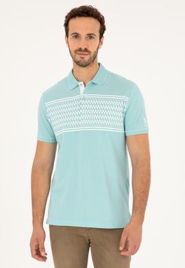 Erkek Su Yeşili Tişört - 50281927007