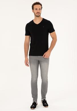 Erkek Siyah Basic Tişört - 50279574015