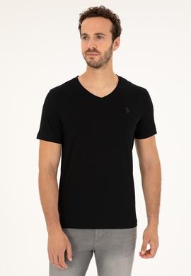 Erkek Siyah Basic Tişört - 50279574015