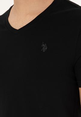 Erkek Siyah Basic Tişört - 50279574015