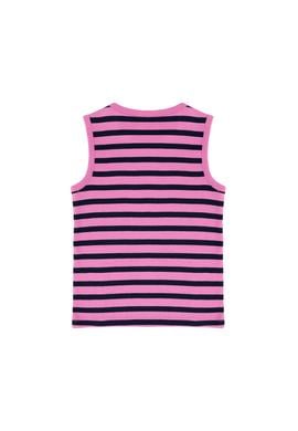 Kız Çocuk Menekşe Bisiklet Yaka Kolsuz Tişört - 50288431013