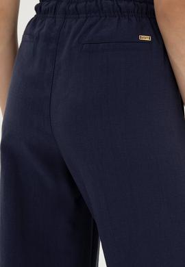 Kadın Lacivert Kanvas Pantolon - 50289449036