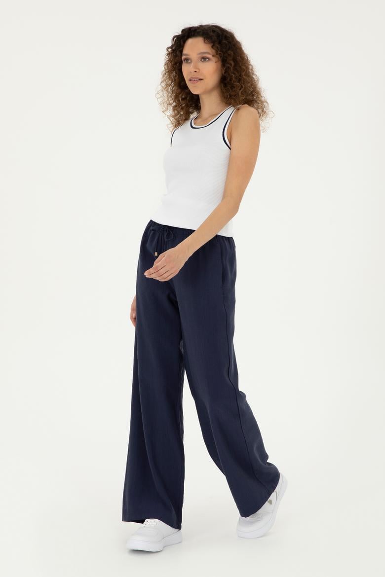 Kadın Lacivert Kanvas Pantolon