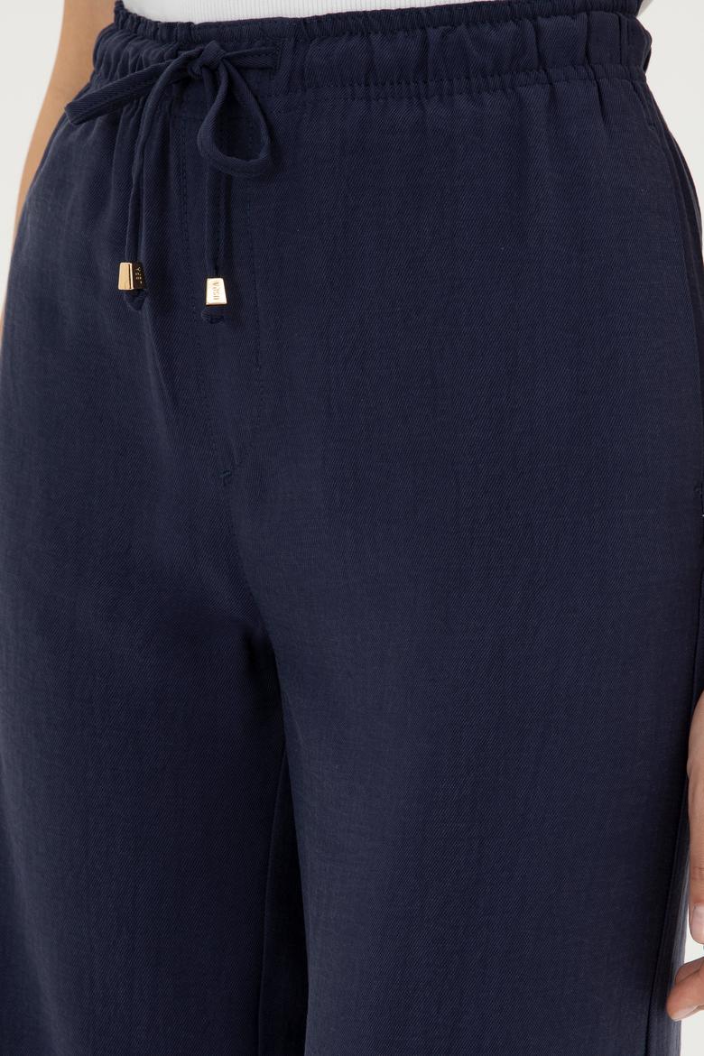 Kadın Lacivert Kanvas Pantolon - 50289449036