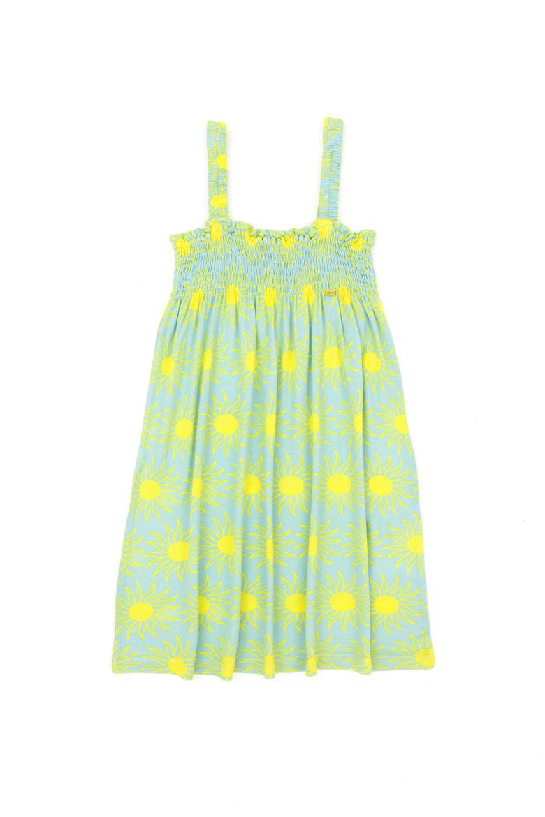 Kız Çocuk Mint Kolsuz Örme Elbise - 50288077005
