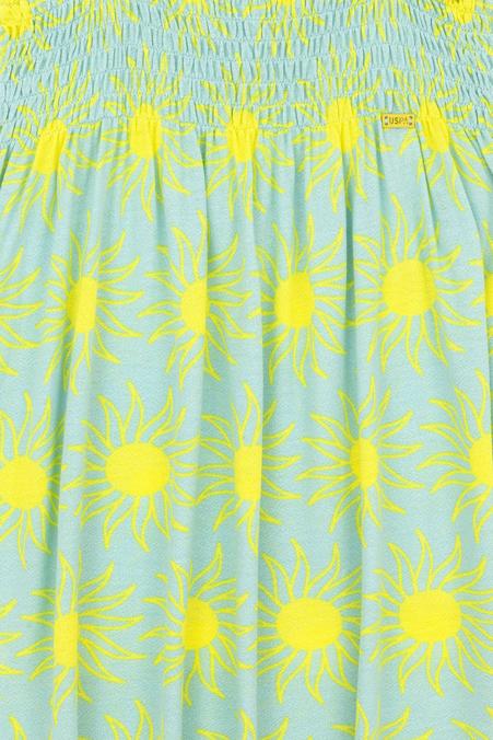 Kız Çocuk Mint Kolsuz Örme Elbise