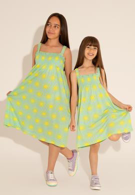 Kız Çocuk Mint Kolsuz Örme Elbise - 50288077005