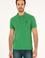 Erkek Slim Fit Polo Yaka Yeşil Basic Tişört