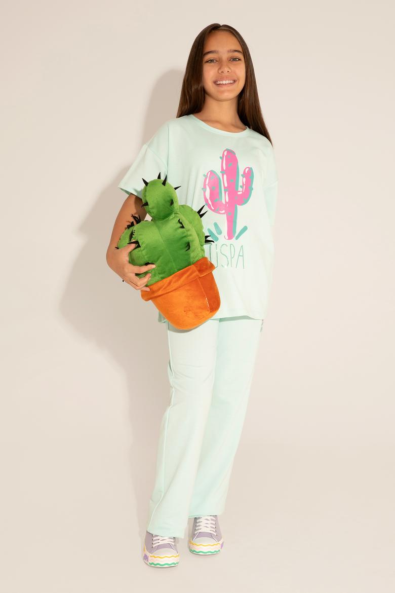 Kız Çocuk Su Yeşili Eşofman Altı - 50263516031